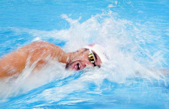 游泳百米世界纪录（菲尔普斯照片）