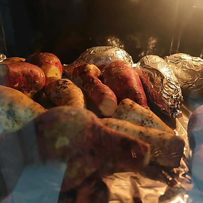 烤红薯烤箱温度和时间(烤红薯烤箱温度和时间需要锡纸吗)