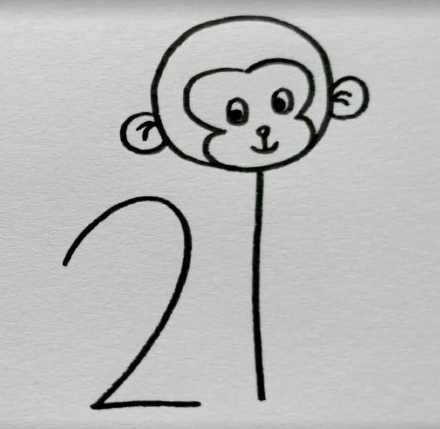 猴子简笔画(猴子简笔画图片大全)