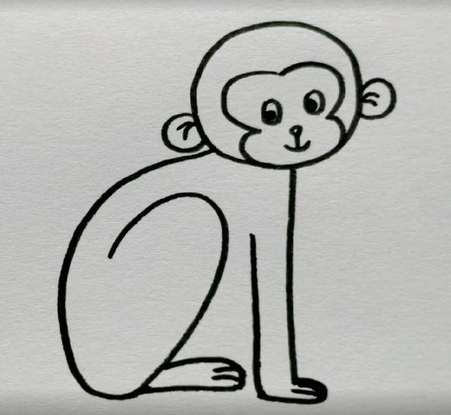 猴子简笔画(猴子简笔画图片大全)