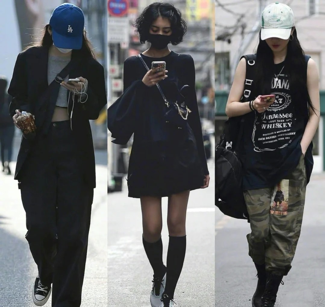 论“黑色系”搭配，就服韩国时髦精，出街装高级个性不失街头感