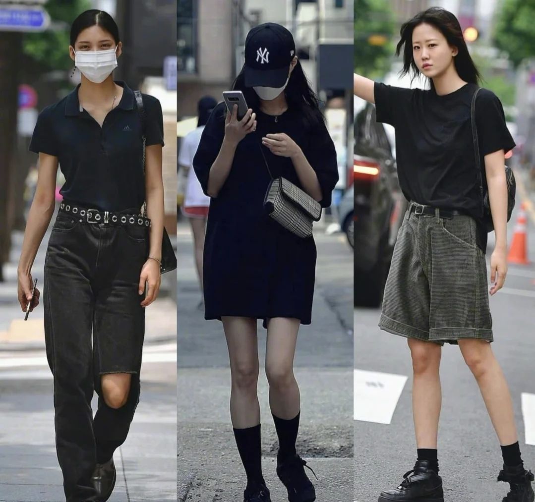 论“黑色系”搭配，就服韩国时髦精，出街装高级个性不失街头感